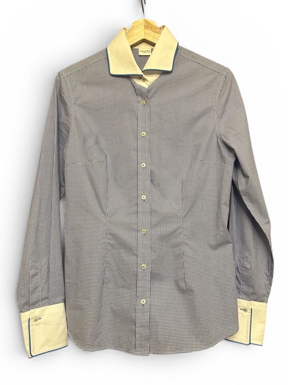 SUSANNE SPATT Checkered Fitted Button-Down Shirt